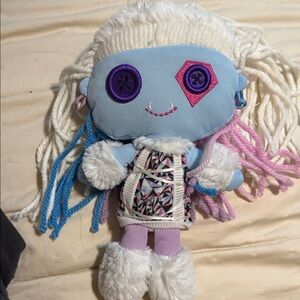Monster High Doll with Pink, Purple, and Blue Yarn Hair